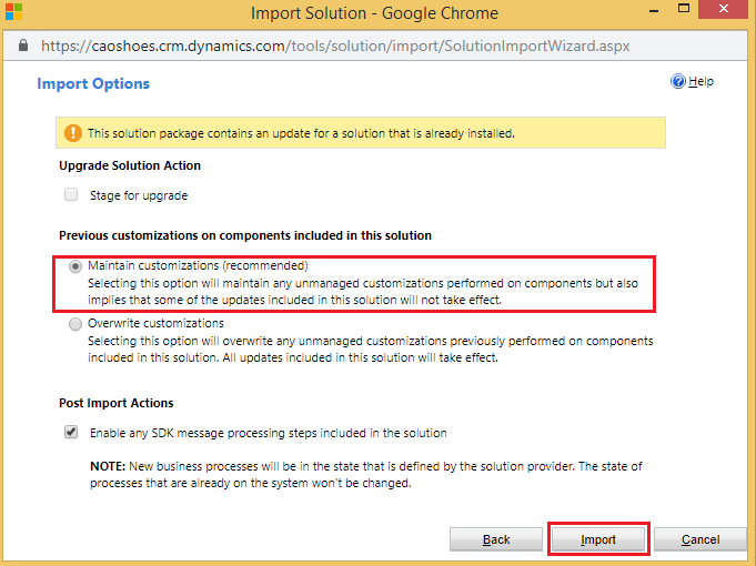 Upgrading Attach2Dynamics Solution