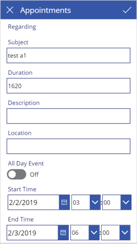 Dynamics365 Power App