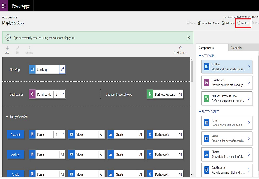 Create Model Driven App for CDS Environment