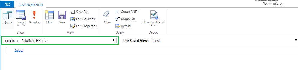 Solutions History Entity in Dynamics 365 CRM