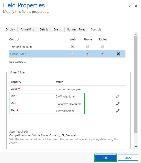 Mobile Control in Microsoft Dynamics 365 v9.0