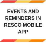 Events and Reminders in Resco Mobile App