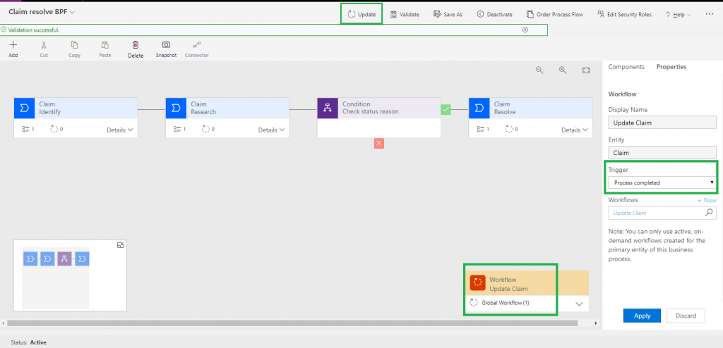 business process flow of Dynamics 365 CE