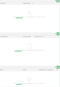 Quick tip for multiple sub grids appearing on the Marketing List form in Dynamics 365 v9.1