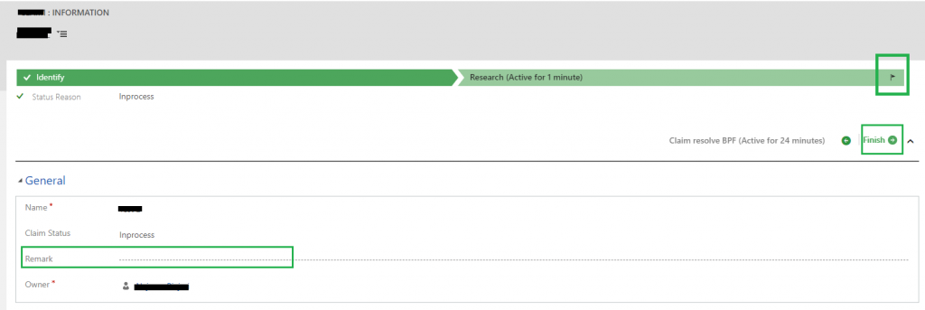 business process flow of Dynamics 365 CE