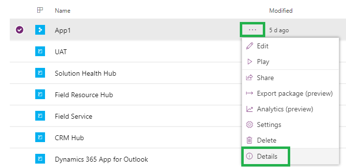 Open PowerApps from inside the Dynamics 365 Customer Engagement