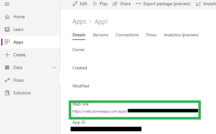 Open PowerApps from inside the Dynamics 365 Customer Engagement