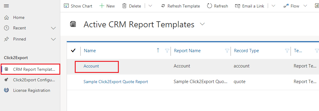 Configuring Click2Export CRM Report Templates