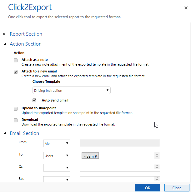 Select & Export a Single Record from within a Particular Record