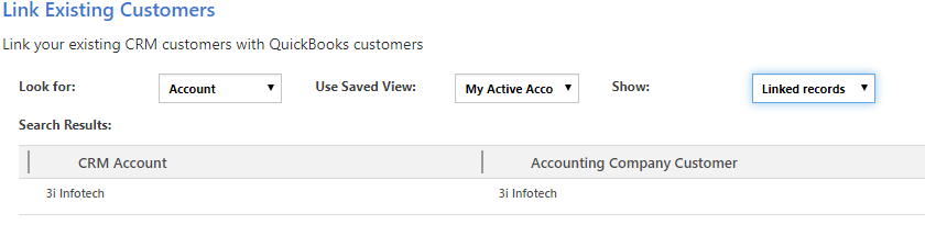 Link your Existing Customers and Products between QuickBooks Online and Dynamics CRM using InoLink