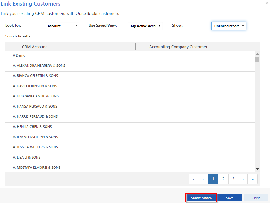 Link your Existing Customers and Products between QuickBooks Online and Dynamics CRM using InoLink