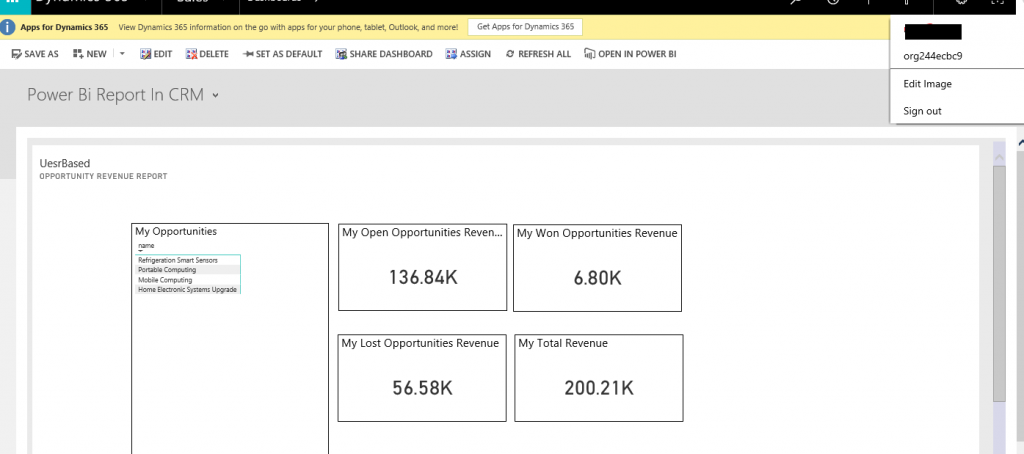 How to generate Power BI report based on logged-in user in Dynamics 365 ...