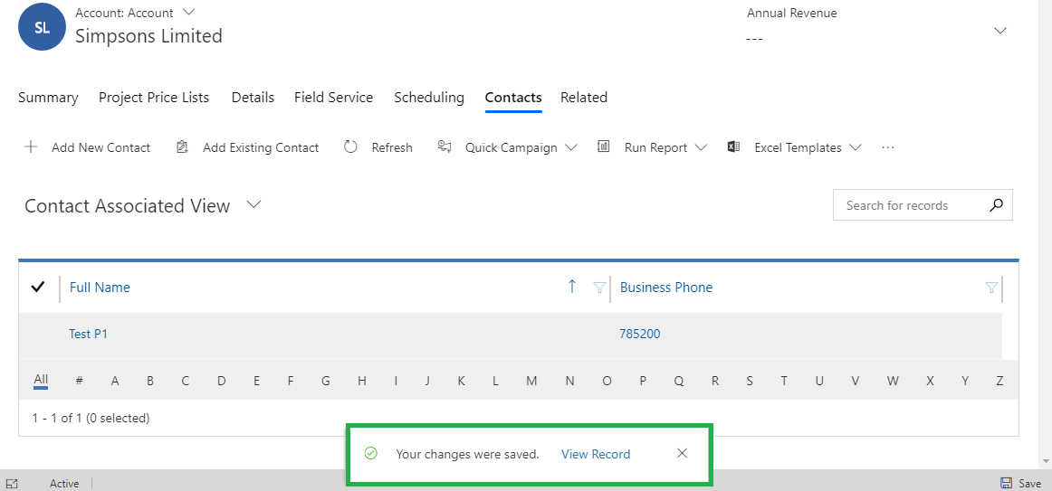 Dynamics 365 CRM Toast Notification