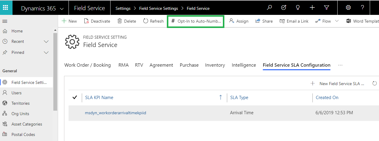 Field Service Entities in Dynamics 365 CRM