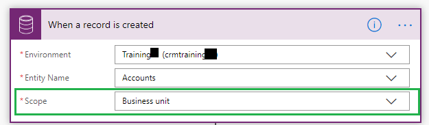 Use Scope with Common Data Service in MS FLOW