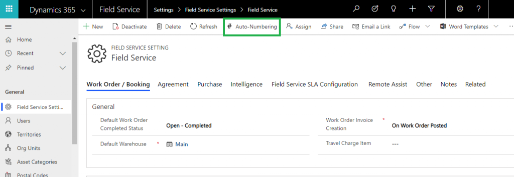 How to Enable Auto Numbering for Field Service Entities in Dynamics 365 ...