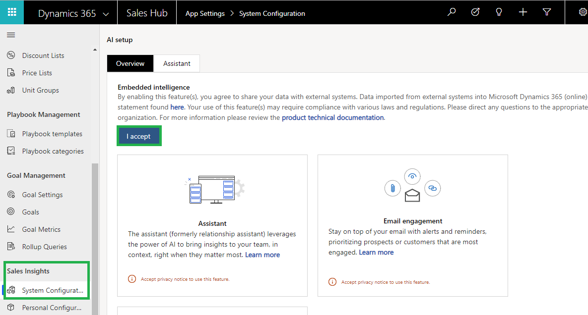 Connection Insights feature