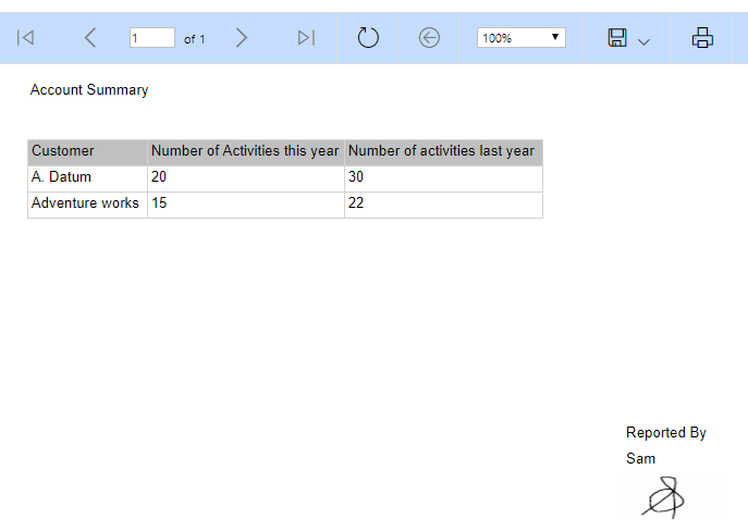 Web Resource of Dynamics 365 CRM in SSRS Report