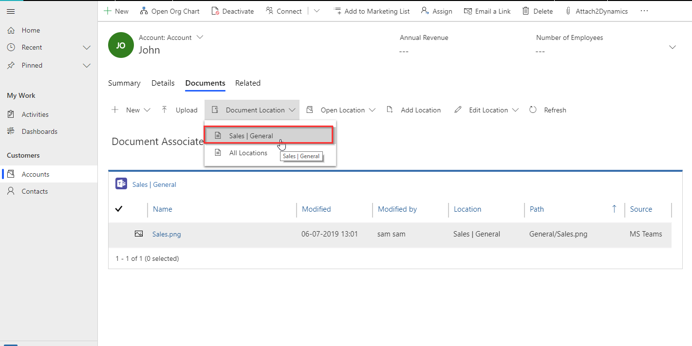 Integration between Dynamics 365 CRM and Microsoft Teams in Wave 2 Release