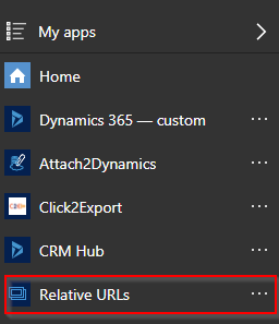 Use of Relative URLs in Dynamics 365 CRM Classic Web & Unified Interface SiteMap