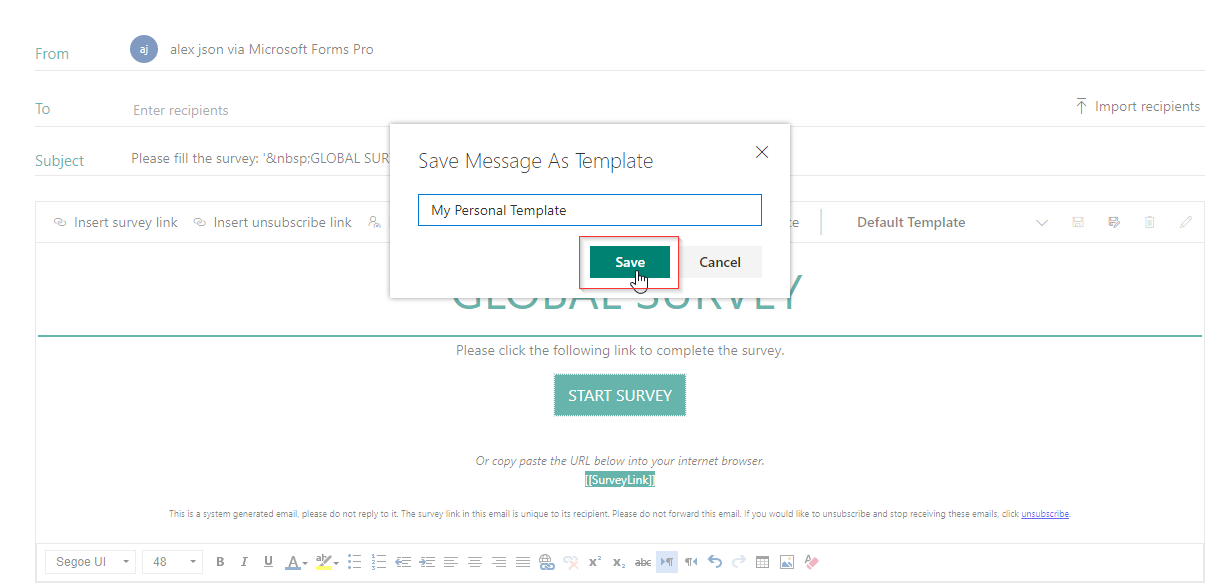 How to Send Survey and Get Response in CRM using MS Forms