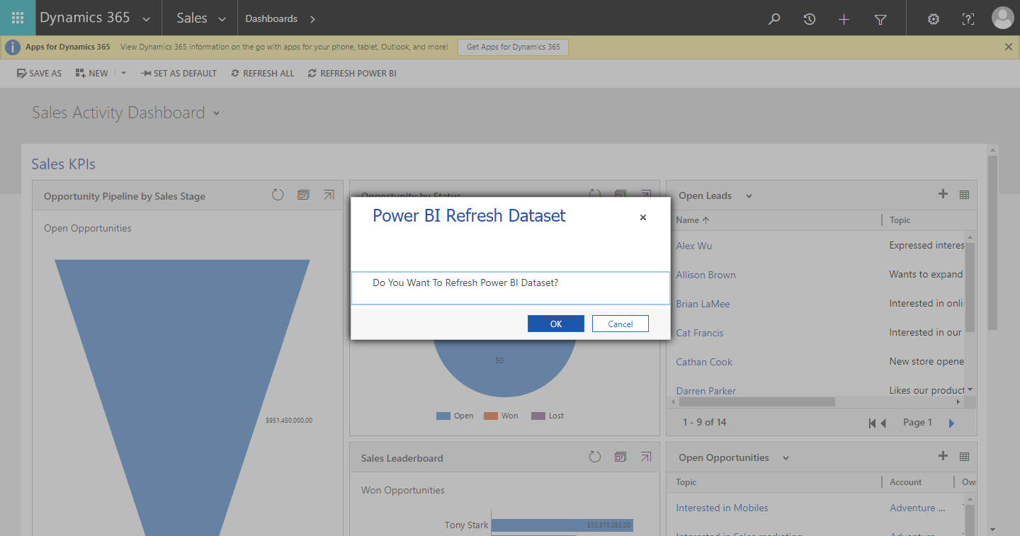 Refresh Power BI Dataset programmatically