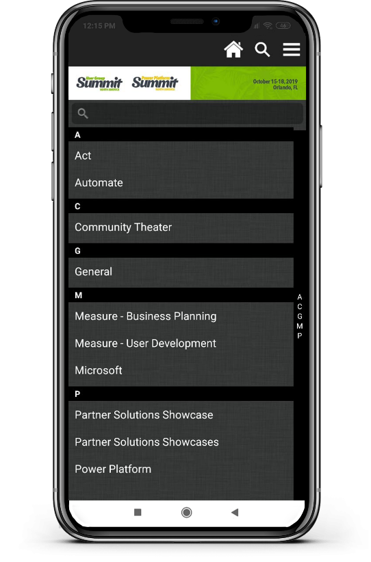User Group Summit 2019 Mobile App