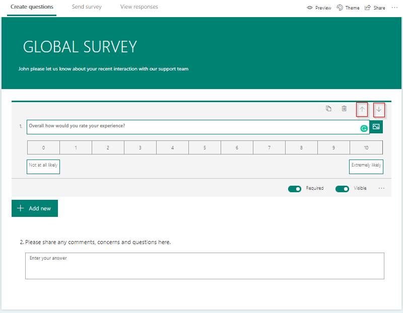 How to Send Survey and Get Response in CRM using MS Forms