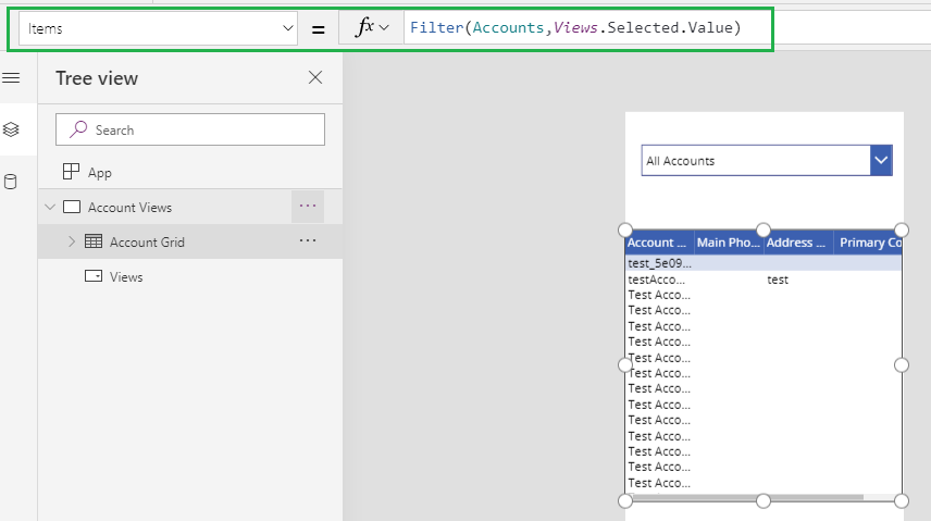 Show Dynamics 365 CRM Views in Canvas Apps Using CDS