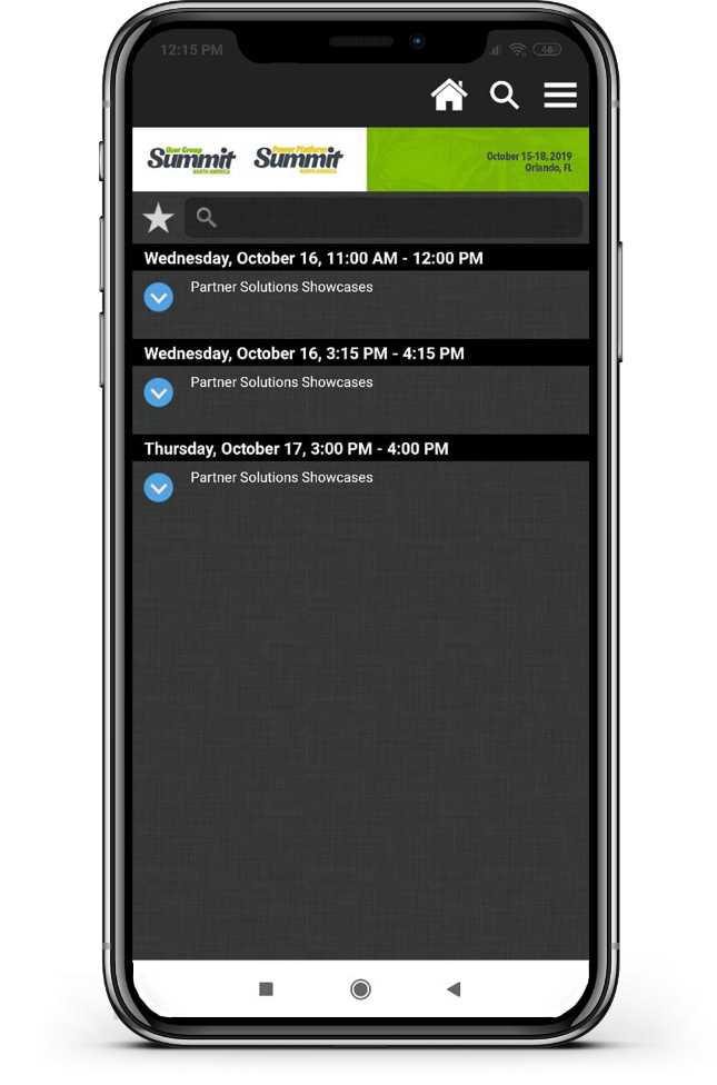 User Group Summit 2019 Mobile App