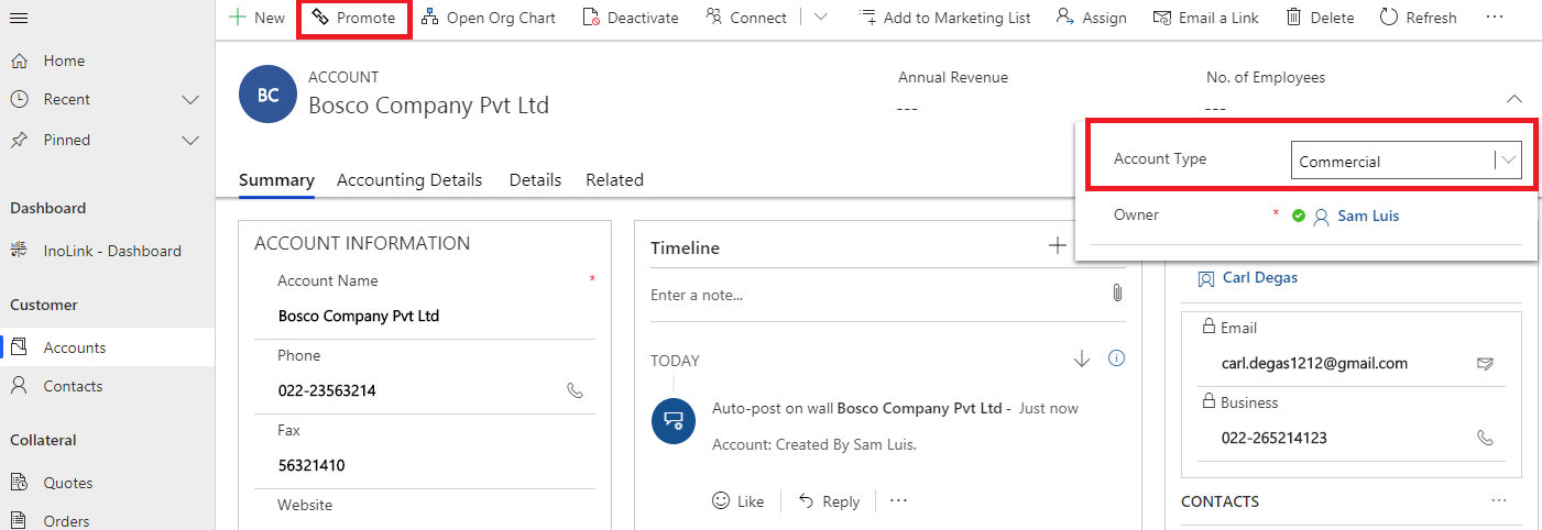 Sync Data from Dynamics 365 CRM to QuickBooks