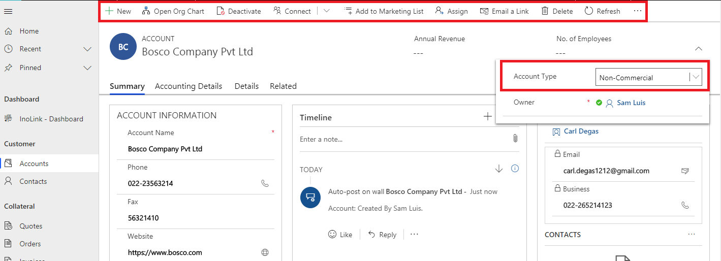 Sync Data from Dynamics 365 CRM to QuickBooks