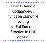 PCF Control