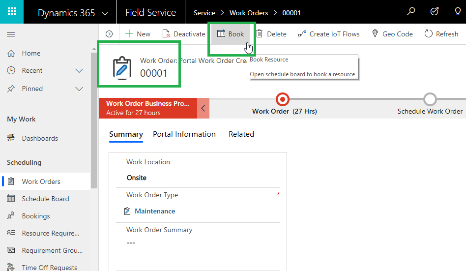 Dynamics 365 Field Service