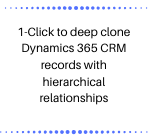 1-Click to deep clone Dynamics 365 CRM records with hierarchical relationships