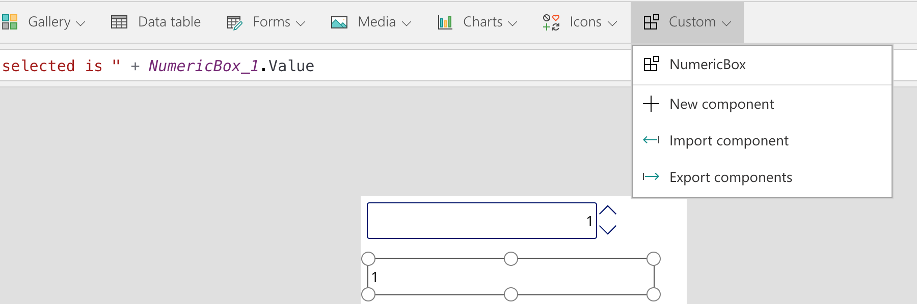 Canvas Components in PowerApps