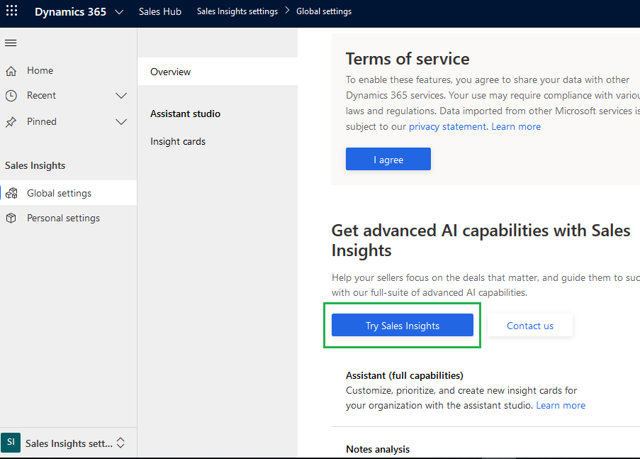 Notes Analysis from Sales Insights