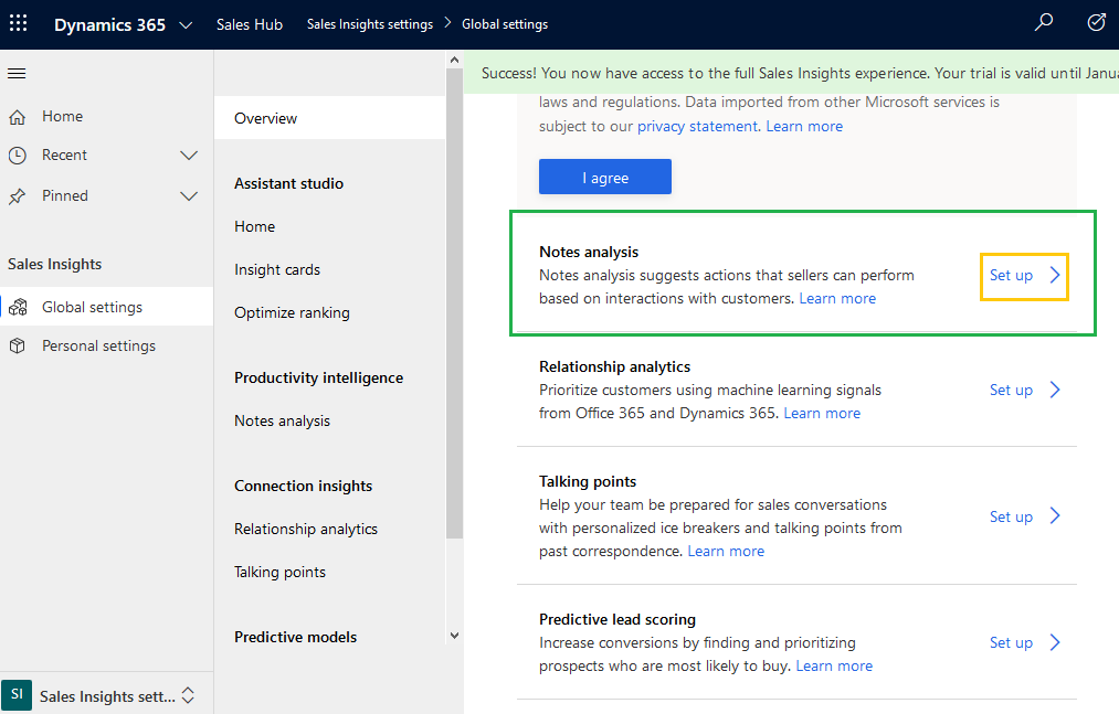 Notes Analysis from Sales Insights