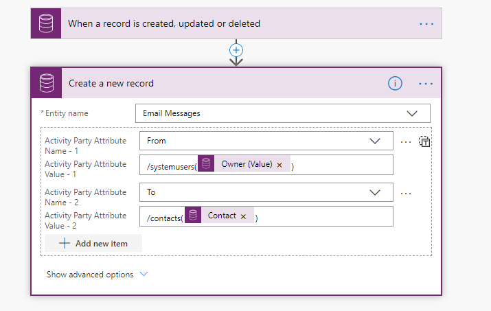 How to Create Activities using Power Automate Flows