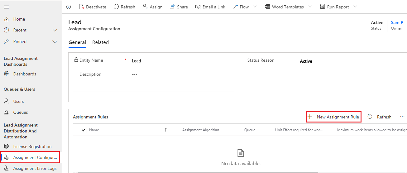 round robin lead assignment dynamics 365