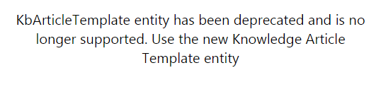 Knowledge Article Templates in Dynamics 365 CS as per 2019 Release Wave 2