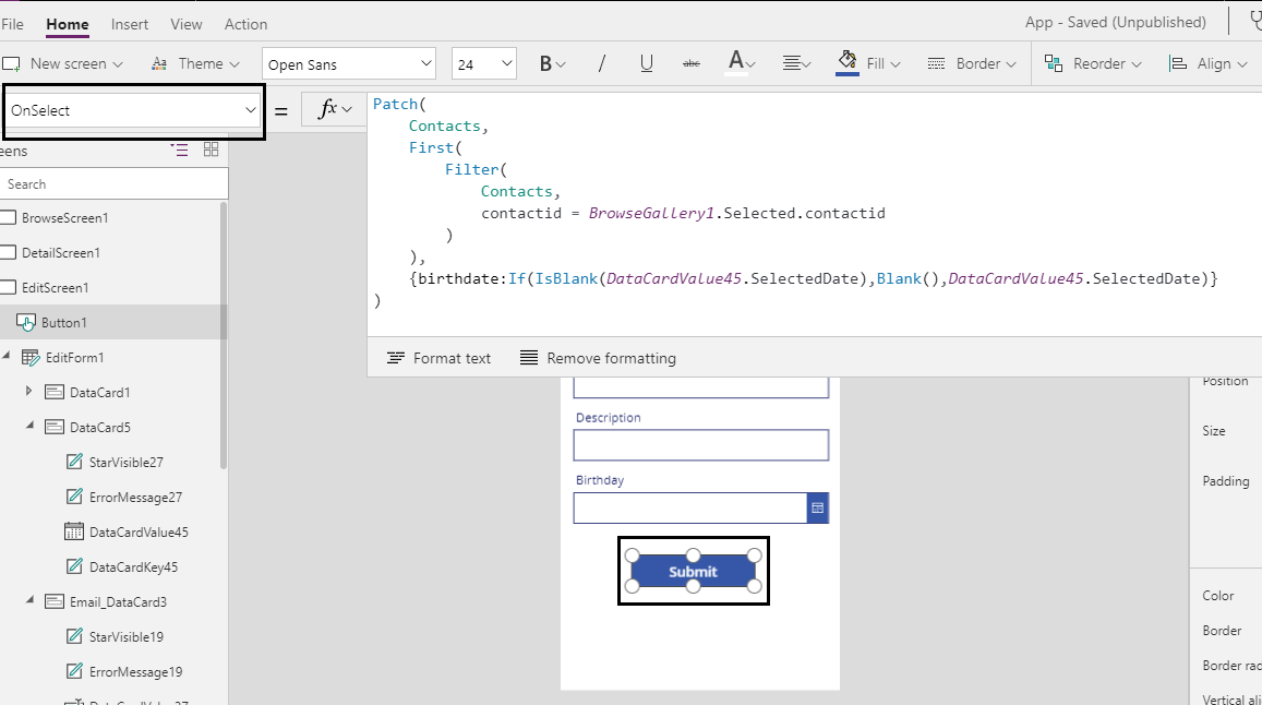 Set null value to Date field in Dynamics 365 CRM using PowerApps