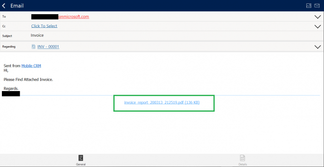 How to send Email with Attached Dynamics 365 CRM Report in Resco Mobile ...