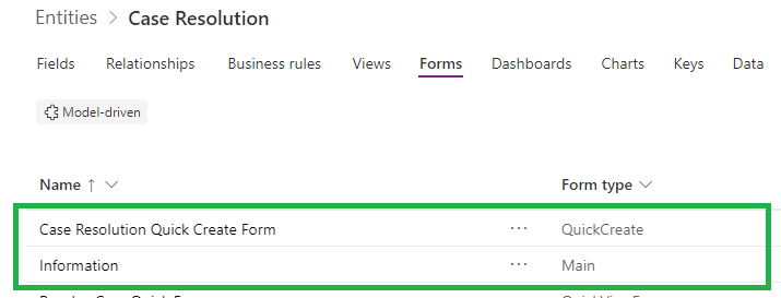 Customize Case Resolution Form