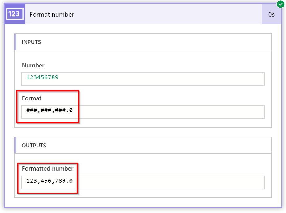 Format Number in Microsoft Power Automate