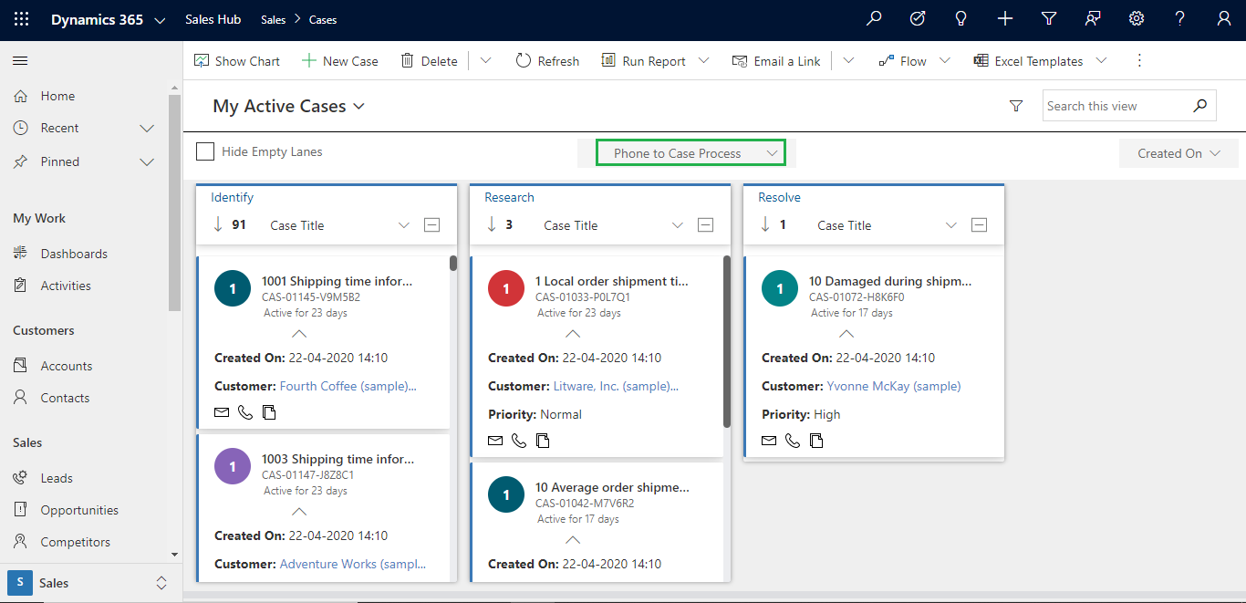 Kanban View to quickly drag and drop Dynamics 365 CRM records