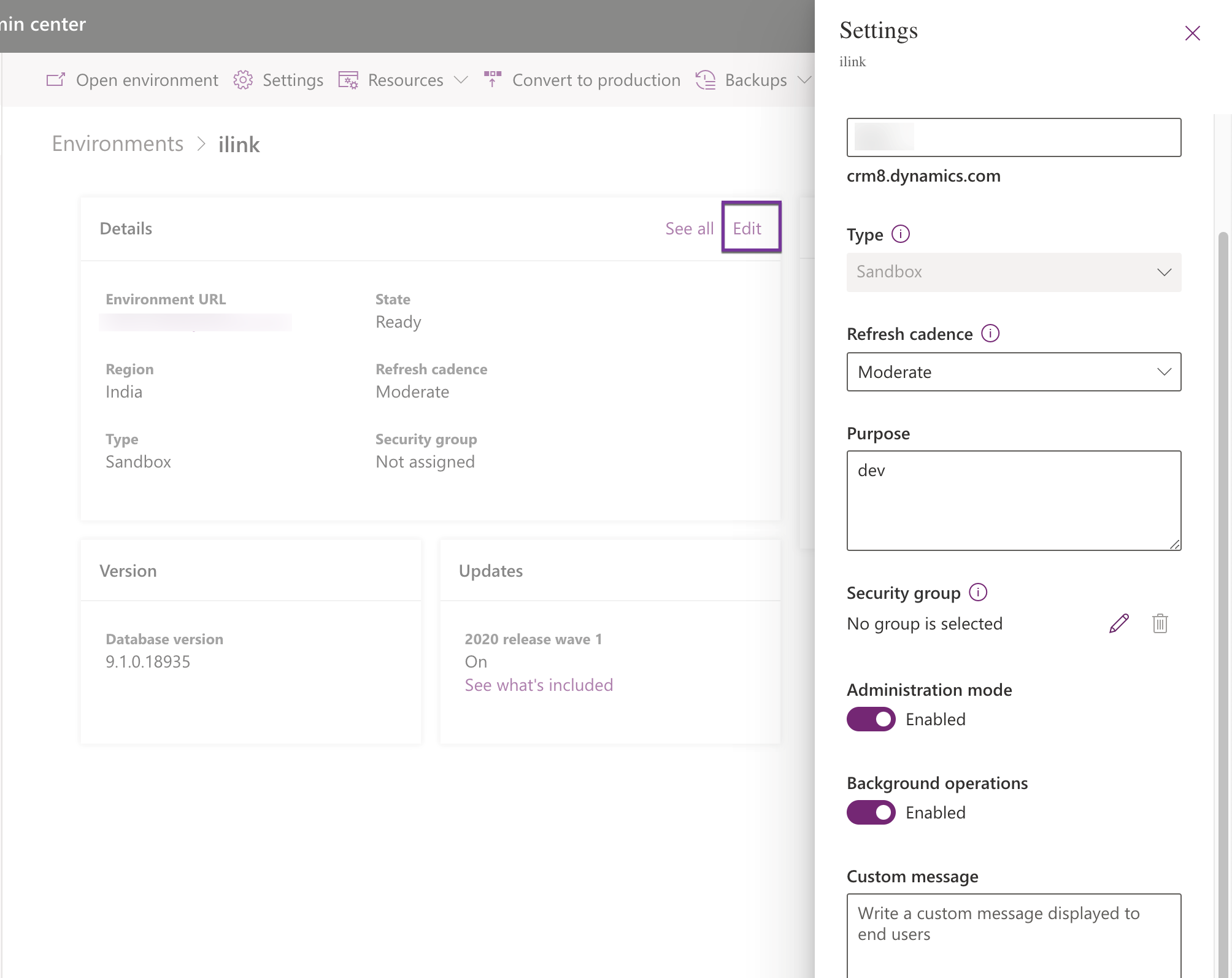 Disable Background Processing