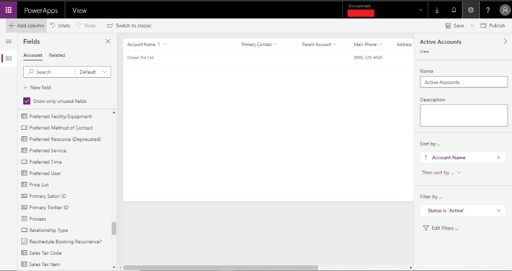 How to sort view by multiple columns using PowerApps