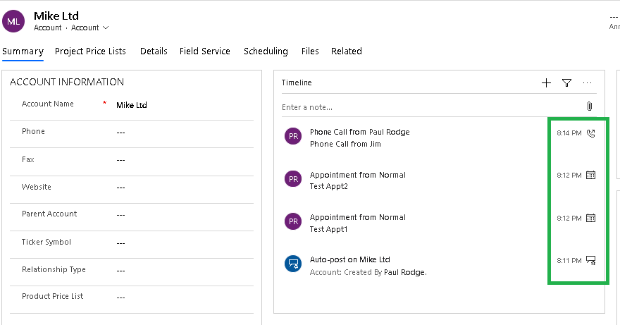 Configure-Display Activities in UCI with the Card Form