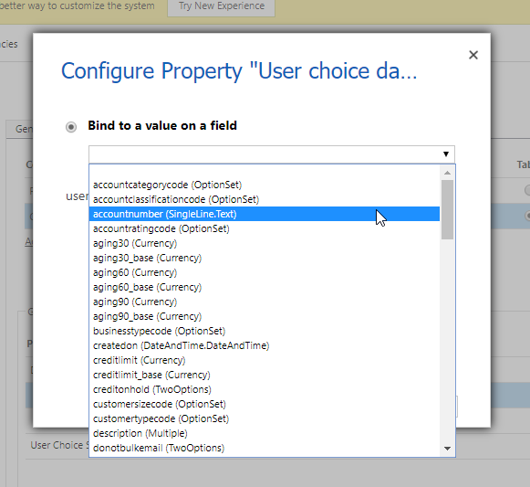 PCF Dataset control